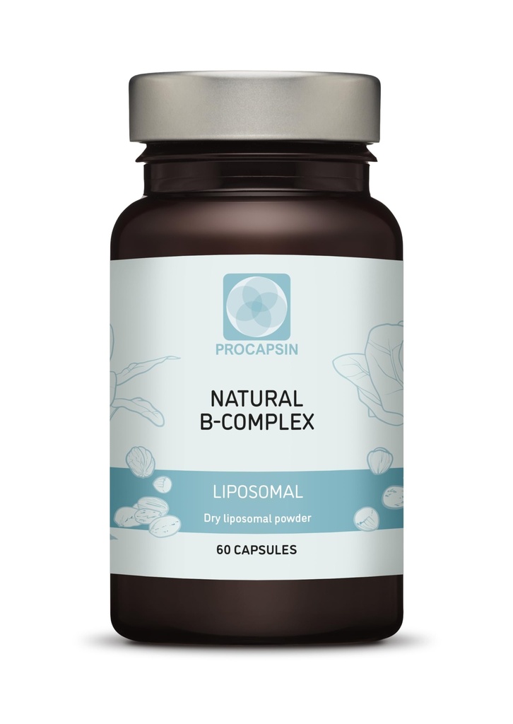 모든 6 중요한 B 비타민 (60)를 가진 자연적인 Liposomal B 복합체 캡슐