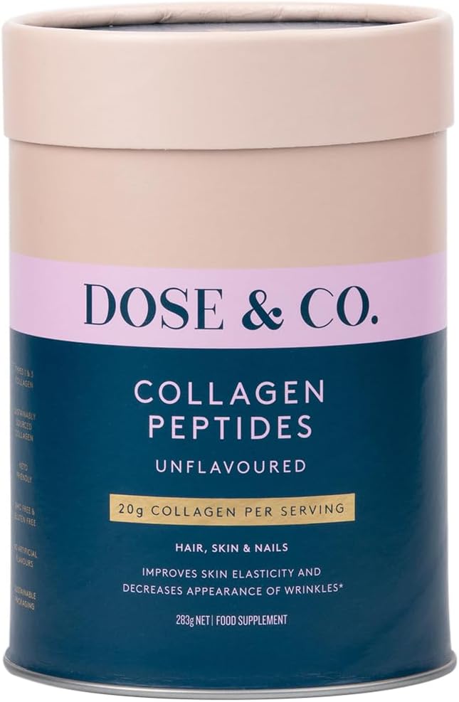 DOSE & CO. 머리, 피부 & 못을 위한 순수한 교원질 펩티드 - 10oz 분말 보충교재