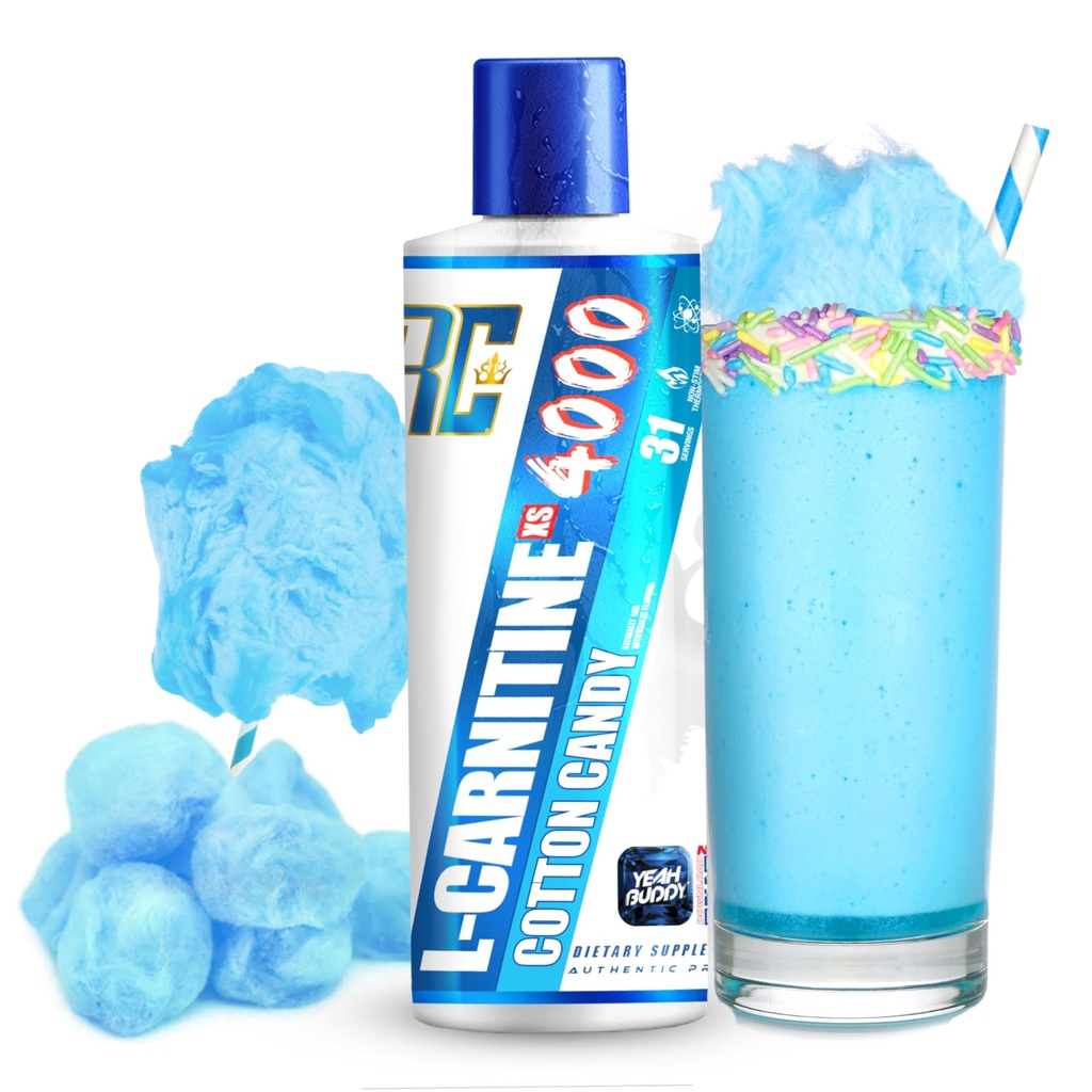 Ronnie Coleman 서명 시리즈 L Carnitine XS 4000 액체, 자극제는, 설탕 자유로운, 영 Carbs, 남자 & 여자를 위한 Lean 근육 힘 지원, 16 Oz (16 oz, 면 캔디 (4000) 해방합니다