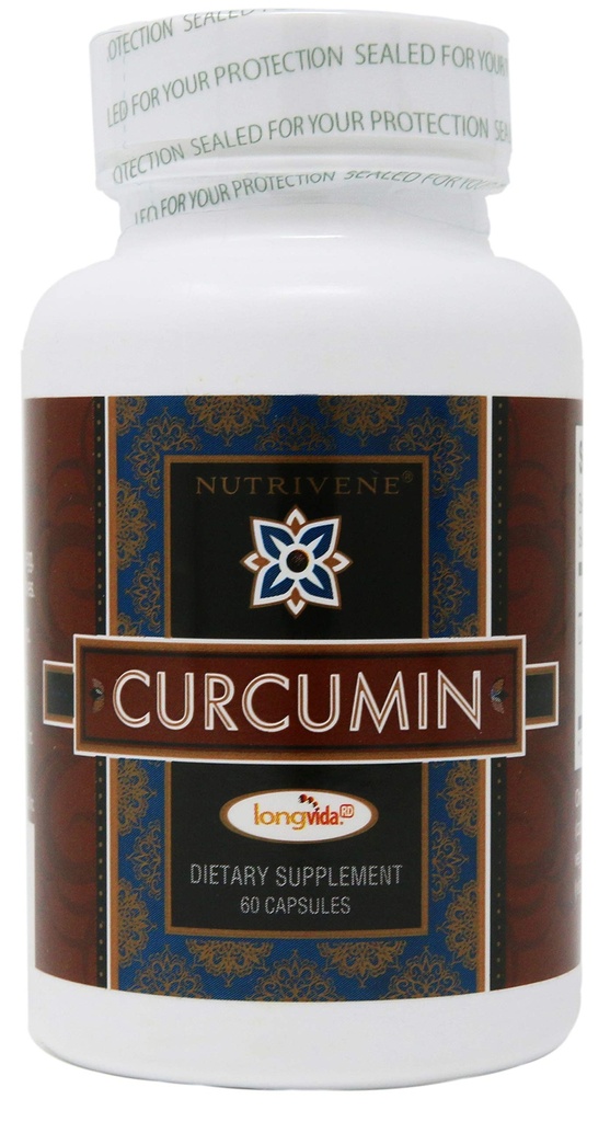 Nutrivene (500 mg, 60 캡슐)의 Curcumin, Longvida TM