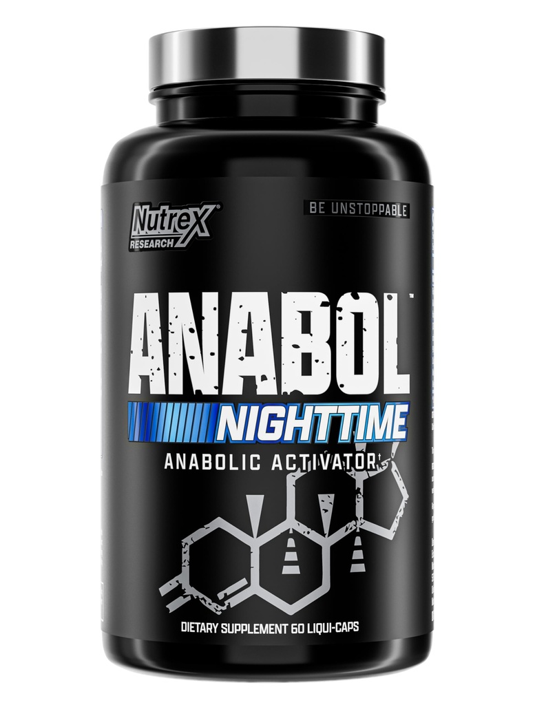Anabol PM 야간 근육 빌더 & 수면 보조 | 근육 건물 보충교재 | 임상 연구 RIPFACTOR, Epicatechin & More | 포스트 운동 근육 회복 및 힘 – 60 알약