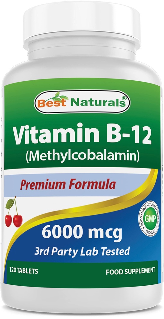제일 자연적인 비타민 B12 6000 mcg 120 정제