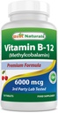 제일 자연적인 비타민 B12 6000 mcg 120 정제