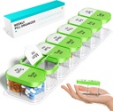 Odaro Extra Large Weekly Pill 주최자 2 Times A Day, Pill Box 7 Day Am Pm to Hold Daily Medicine Vitamin and Supplements - 그린