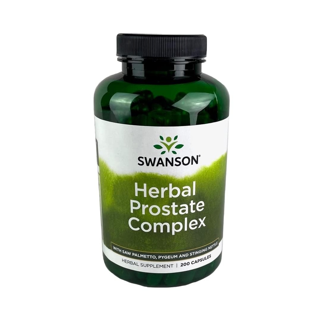 Swanson Herbal Prostate Complex - 남성 보충 - 특징 Pygeum, Saw Palmetto & Sting Nettle - (200 캡슐)
