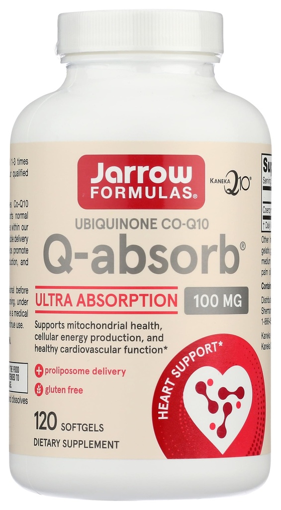 JARROW 포드 Q-Absorb CoQ10 100 MG, 120 CT