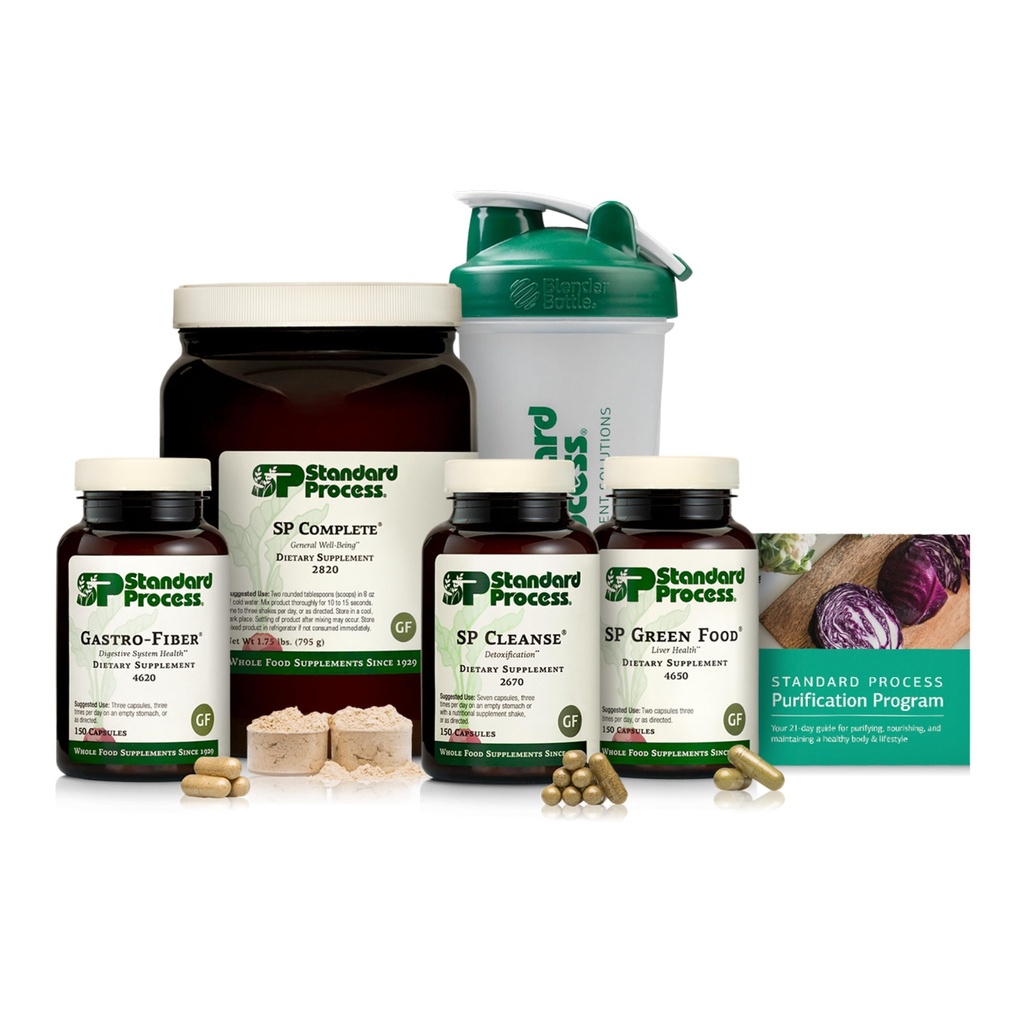 SP Complete & Gastro-Fiber - 21-Day Detox & Digestive Health Support - 고품질 단백질 분말 - 채식주의 자, 글루텐 프리 & 비 - 1 키트