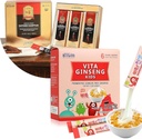 Saponin Hanppuri Immune 및 Stamina Boost + VITA Ginseng Kids Immune 지원 및 어린이를위한 메모리 기능 프리미엄 번들