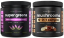 NutraChamps Super Greens Antioxidant & Super Mushrooms : 궁극적 인 두뇌, Gut & Body Boost