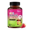 NATURE TARGET Kids Probiotic Chewable, 5 억 CFUs Probiotics + Prebiotics for Ages 3+, 소화 건강을위한 Probiotics, 면역 지원 및 식욕 부스터, 천연 딸기 맛, 75 서빙