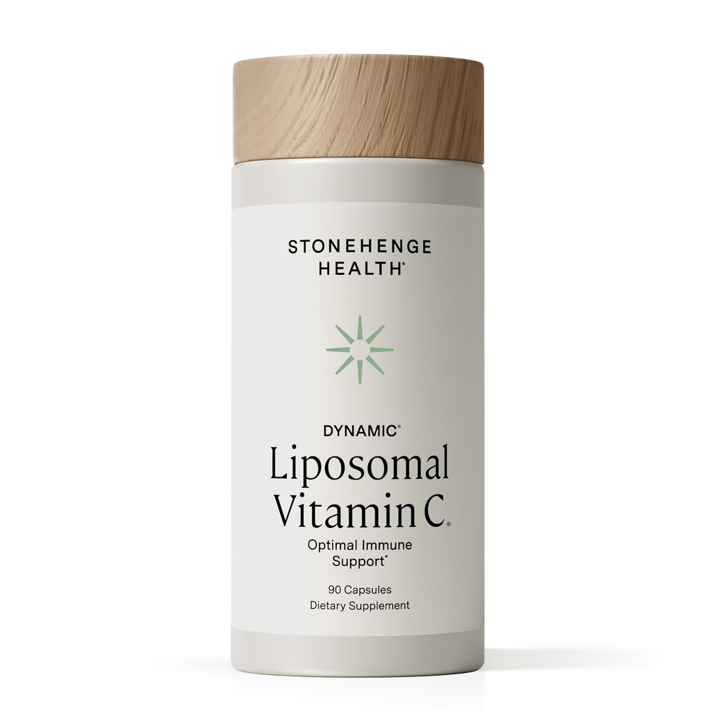 Stonehenge 건강 동적인 Liposomal 비타민 C 1500mg - 90의 캡슐 - 진보된 공식 - 비 GMO 해바라기에서 sourced 인 포질은, 건강한 면역 체계, 교원질 종합 & 뇌 건강을 지원합니다