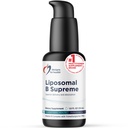 최고 건강 Liposomal B를 위한 디자인 - 우량한 흡수를 가진 액체 B 비타민 복합물 - Folate, 비타민 B12, B6, Biotin, TMG + 더 많은 것 - Citrus 풍미 (50 봉사/1.7oz)를 가진 구두 납품 펌프