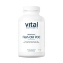 Vital Nutrients Ultra Pure® Fish Oil 700 | 심장, 뇌 및 관절 건강 지원 * | 지속 가능한 원천 높은 EPA 및 DHA 오메가-3 지방산 | 레몬 맛 | 글루텐, 데이리 & 소이 무료 | 120 Softgels