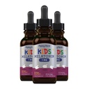 Piping Rock Kids Melatonin Liquid 1 fl oz | 1mg | 3 병 팩 | 베리 맛 드롭 | 비 GMO, 글루텐 무료 보충