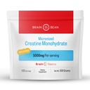 두뇌 콩 500mg Unflavored Micronized Creatine Monohydrate 분말 도움 뇌 건강을 위한 부스트 에너지 - 비 GMO, 글루텐 자유로운 Creatine 분말 지원 근육 건강 (미국에서 만드는)