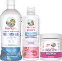 MaryRuth Organics Women's MultivitaminLustriva Hair growth, Menopause Support, & Daily Liquid Multimineral, 3-Pack 번들 모발 지원, 피부 건강, 면역 지원, Gut Health 및 수면 지원