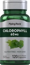 Piping Rock Chlorophyll 캡슐 | 60 mg | 120 알약 | 여성과 남성용 보충 | Mulberry Leaf | Non-GMO, 글루텐 프리