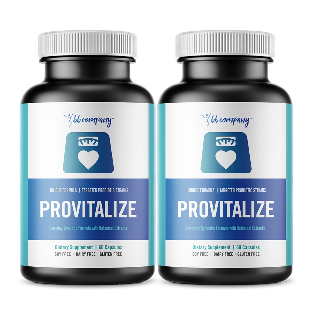 BB Company Provitalize | 여성용 프로바이오틱스, 망고 | 조인트 지원, 섹시한 중간체 곡선, 소화 건강, 망고포스 블로트 | Turmeric Curcumin Moringa | Packaging Vary | 2 Pack