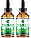 NutraRize (2 팩) Sugar Detox Drops, SugarDetox Drops, 21-Day Sugar Detox Challenge, 초보자를위한 모든-Natural Liquid Cleanse, 프리미엄 혈액 공식 Gotas 리뷰 (60 인분)