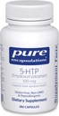 순수한 캡슐 5-HTP 100 mg - 뇌 건강, 수면 규정 및 식욕 지원 * - 5-Hydroxytryptophan - 글루텐 무료 및 비 GMO - 180 캡슐