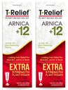 MediNatura T-Relief Extra Strength Cream Arnica +12 Natural Relieving Active for Back Pain Joint Soreness Muscle Aches & Stiffness, Women & Men을위한 전체 바디 빠른 행동 구호 - 3 oz (2 팩)
