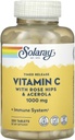 SOLARAY는 로즈 엉덩이 & Acerola, 1,000 mg, 250 정제와 비타민 C를 출시