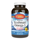 Carlson - EcoSmart Omega-3, 1000 mg Omega-3s의 지속 가능한 근원, 심장 건강, 뇌 기능 & 시각 지원, 레몬, 180 Softgels