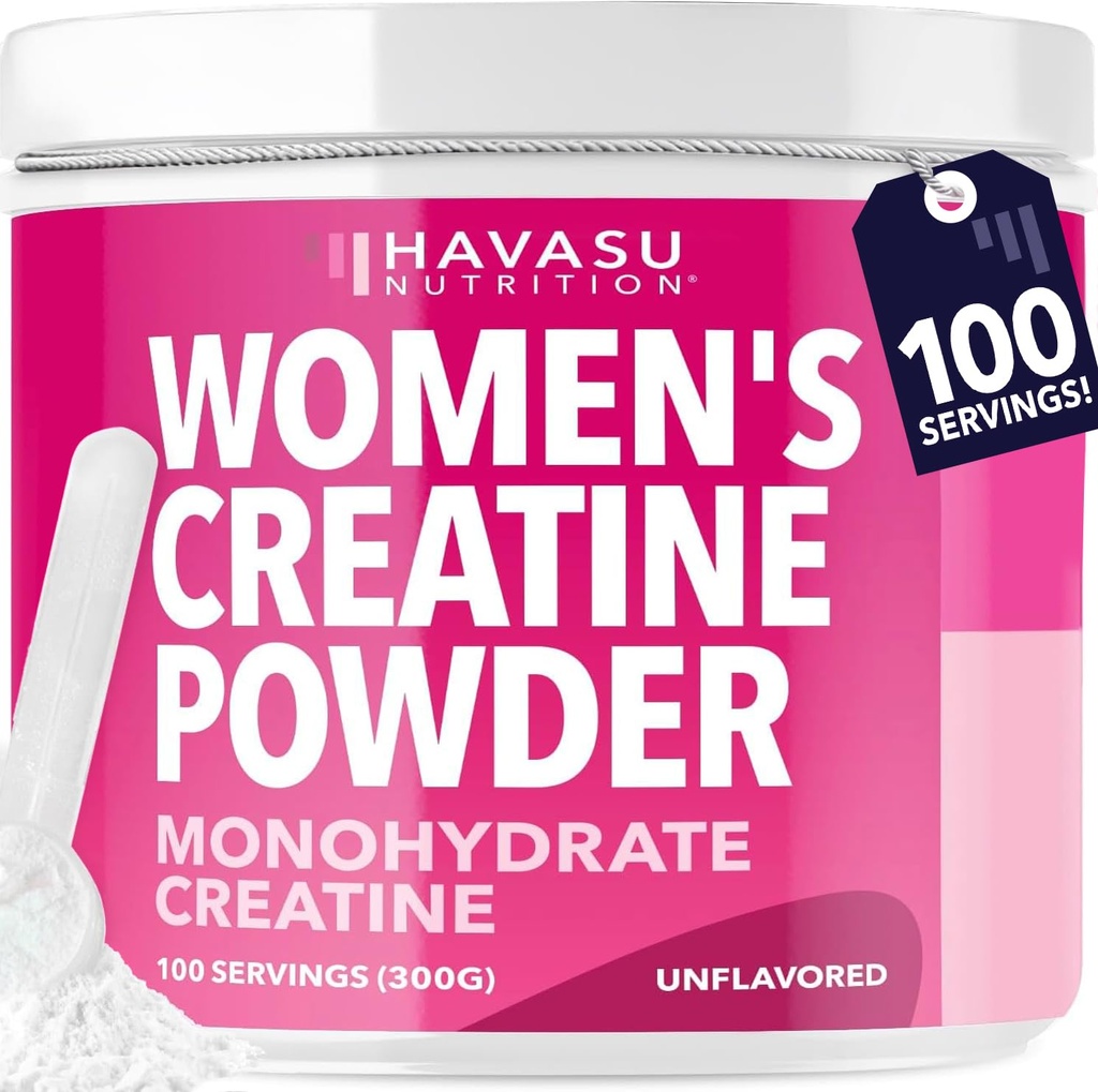 여성용 크레아틴 - 여성용 공식화 - 3g Micronized Creatine Monohydrate Per 서빙 당 에너지, 린 근육 질량 및 정신 Clarity - Unflavored, Vegan, Non-GMO, 100 서빙