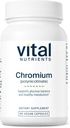 Vital Nutrients Chromium Polynicotinate 200mcg | 건강한 지방과 탄수화물 대사를위한 크롬 보충제 | Cholesterol Maintenance Supplement | 글루텐, 낙농, 콩 무료 | Non-GMO | 90 캡슐