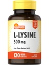 Sundance L-Lysine 500mg | 120 캡슐 | 무료 양식 아미노산 | 채식주의, 비 GMO 및 글루텐 무료 보충