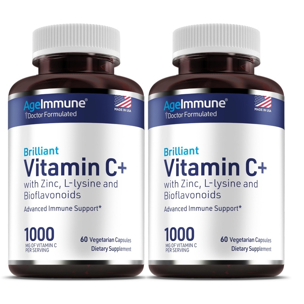 L-Lysine 500mg의 아연 Gluconate 12mg의 Bioflavonoids 300mg를 가진 비타민 C 1000mg 복합물. 의사는 건강한 면역 체계 지원을 위한 마그네슘 스테아르산염 자유로운 보충교재를 공식화했습니다. 2개의 병. (2)