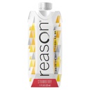 Reason Premium High Calorie Protein Drink - Soy, Gluten, GMO, 인공 향료 및 감미료의 무료 - NSF 인증, Lactose-Friendly 및 튜브 - 스트로베리, 11 온스