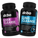 DR. BO Liver Cleanse & Lung 지원 알약 - Liver & Lung Health를 지원하는 초본 세척제 공식