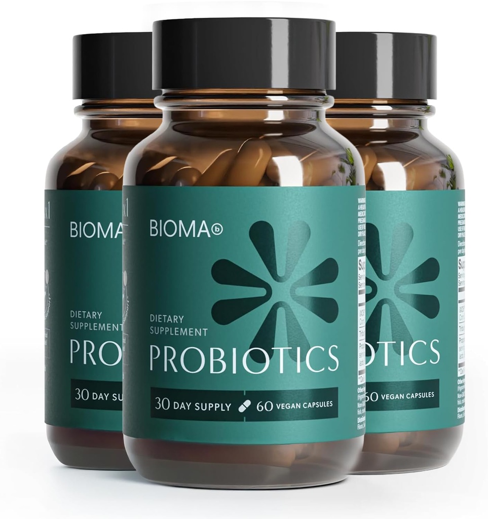 Bioma Probiotics - 소화 건강 Probiotics - Xylooligosaccharides, Tributyrin & Bifidobacterium - Vegan & Gluten 무료 - 180 Delayed-Release 캡슐 (90 일 공급)