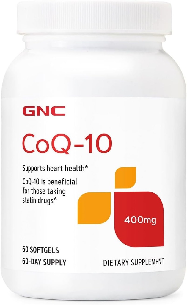 GNC CoQ-10 400mg | 하트 건강 지원 | 60개
