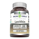 Amazing Formulas Lecithin 1200 Mg | Softgels 보충교재 | Non-GMO | 글루텐 프리 | 미국제 (1 팩 | 240 개)