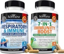 BioSchwartz Respiratory & Immune Lung Support Supplement with Quercetin (1 개월 공급) Plus 7 in 1 Immune Support Supplement with Antioxidants (2 개월 공급)