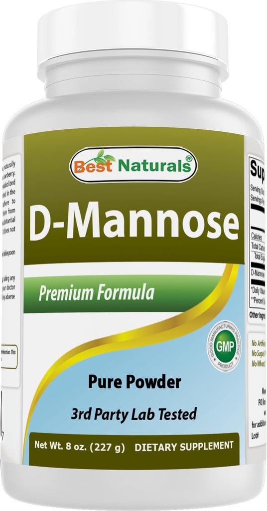 최고의 자연 D-Mannose 순수한 분말 - Urinary Tract Cleanse 보충교재 - 8개 OZ