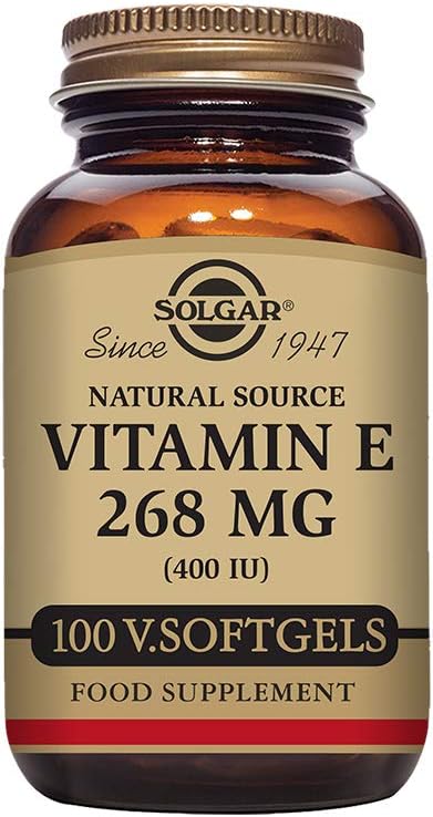 Solgar 비타민 E 268 mg (400 IU), 100 채식 Softgels - 자연적인 산화 방지제, 피부 & 면역 체계 지원 - 자연적인 sourced 비타민 E - 비 GMO, 채식주의자, 글루텐 자유로운, 낙농장 자유로운 - 100개의 서빙