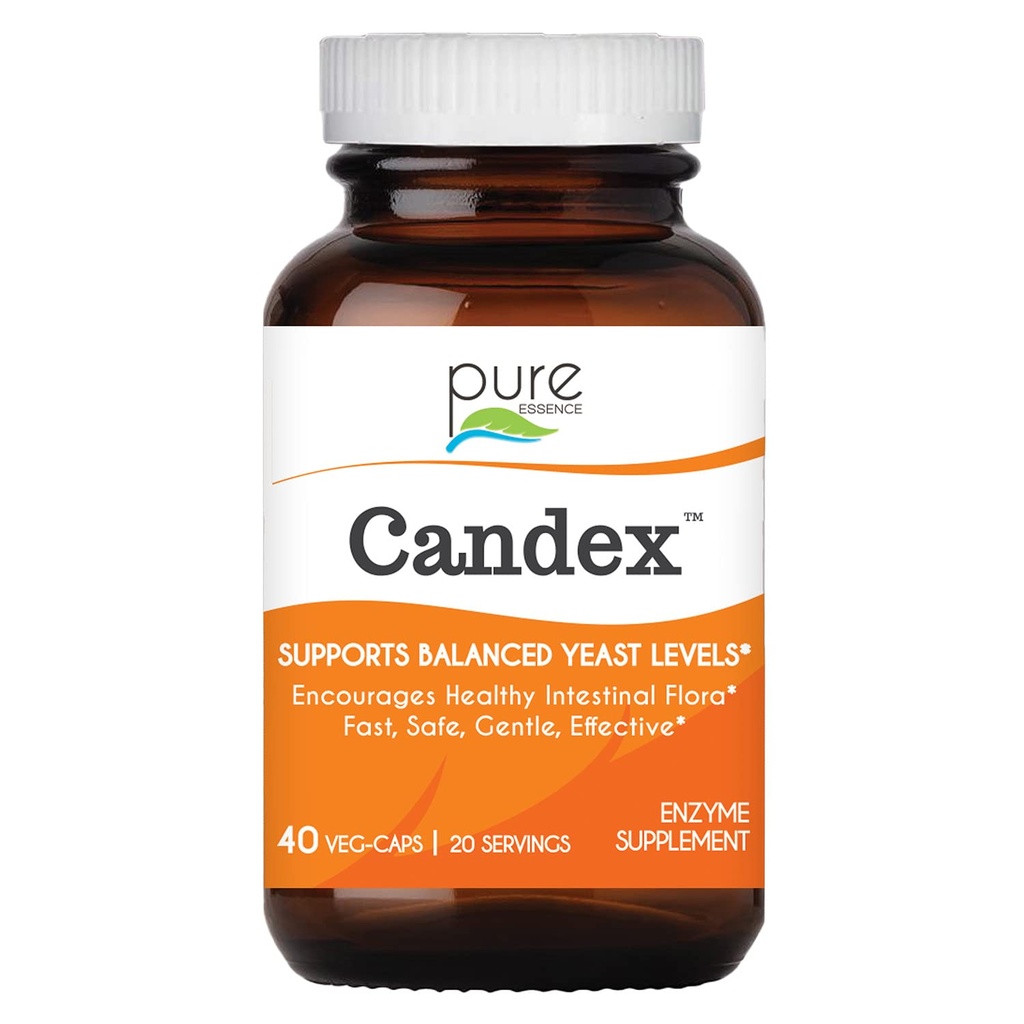 Pure Essence Candex 보충 - Digestive Enzymes를 가진 효모 Overgrowth 보충교재, 남자와 여자를 위한 효모 감염 Probiotic 원조 - 40의 캡슐