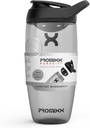 Promixx Pursuit Protein Shaker Bottle (24 oz) - Silent No-Ball 믹서, 누출 방지 뚜껑, BPA / BPS 및 Phthalate-Free ECOZEN - 단백질 쉐이크, Pre & Post-Workout 스무디를위한 쉬운 청소 셰이커 컵