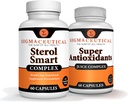 Niacin - 베타 Sitosterol - Policosanol - 식물 스테롤 - 마늘 - 카이엔 보충 플러스 슈퍼 산화 방지제 보충 - Goji Berry, Acai Berry, Mangosteen, Resveratrol, 석류 및 노니