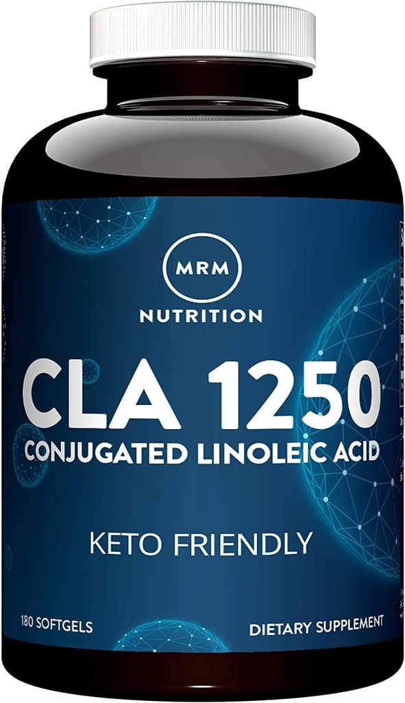 MRM 영양 CLA 1250 | Keto Friendly | 80 % CLA 고 효능 | 캡슐 당 1000mg CLA | 건강한 지방 | 글루텐 프리 | 30 인분