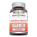 Amazing Formulas Hawthorn Berries Supplement | 565 Mg Per 서빙 | 120 캡슐 | Non-GMO | 글루텐 프리 | 미국