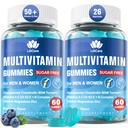 남성/여성 Gummies, Mens/Womens Multivitamin를 위한 메틸을 입힌 Multivitamin 50 플러스, 글루코사민 Chondroitin MSM Echinacea 설탕 자유로운 Chewable 다 비타민 B D3 K2 C E 성인 선을 위한 120 Cts