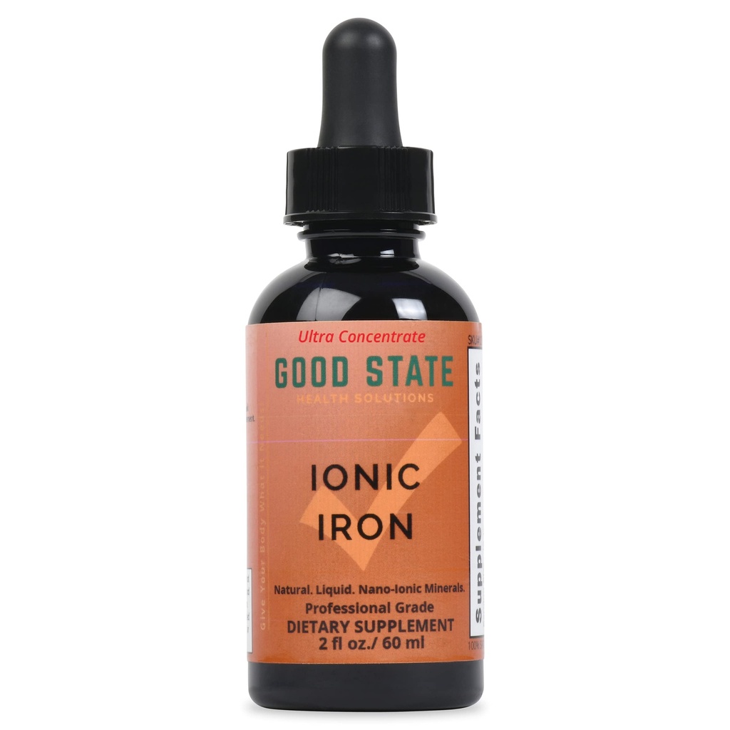 좋은 상태 액체 Ionic 철 매우 농축 (10 방울은 병 당 2 mg - 100 서빙)
