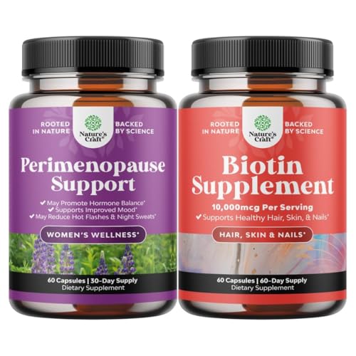 여성을 위한 Perimenopause 보충교재의 뭉치 - 여자를 위한 Multibenefit Menopause 기복 및 여성 남자를 위한 순수한 Biotin 알약 - 정지 머리 손실은 빛나는 두꺼운 머리 성장을 위한 자연적인 보충교재를 희게합니다