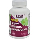 Deva Vegan Evening Primrose Oil - Unrefined - 냉 프레스 - 글루텐 무료 - 90 Vegan 캡슐 (팩 2)