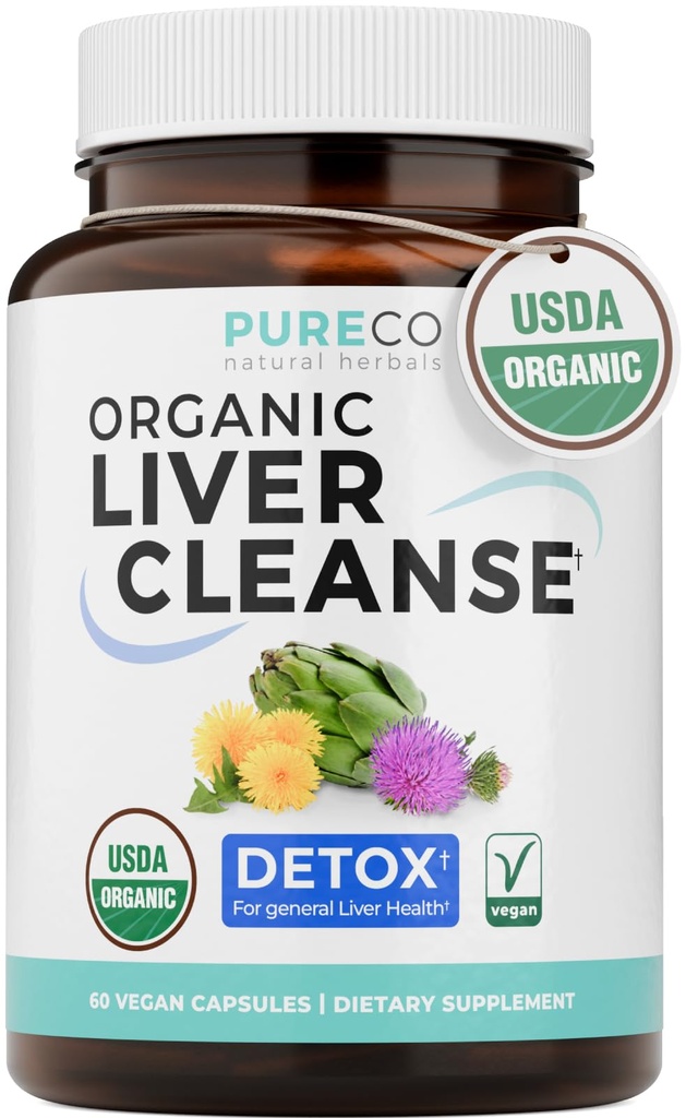USDA 유기 우유 이틀과 댄 델리온 뿌리 - Silymarin 우유 이틀 간호 Detox 포괄적인 간호 지원을 위한 Artichoke 추출물을 가진 Cleanse 공식 - Vegan Non-GMO & Lab Verified (1 달 공급)