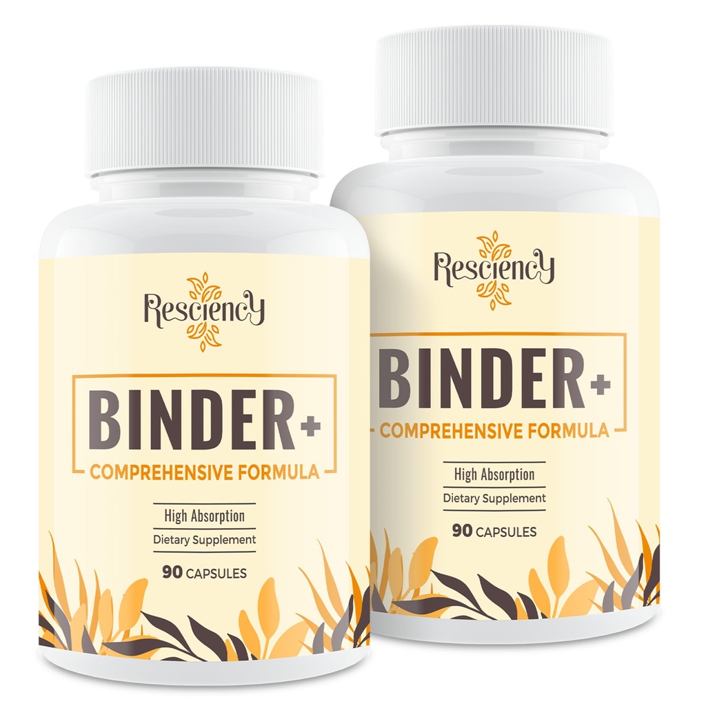 Detox Binder 보충교재 – 활성화된 Charcoal, 비석, 벤토나이트 찰흙, 우유 이틀, 번식 혼합 - 간결 & Gut, 최대 흡수, 180 Vegan 캡슐